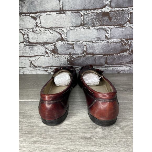 G.H. Bass & Co. Weejuns Burgundy Leather Kiltie Tassel Loafers Men Sz 9.5B US/43 - Picture 5 of 16